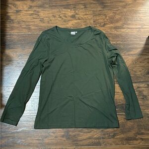 ASOS men’s olive green scoop neck muscle fit tee men’s large